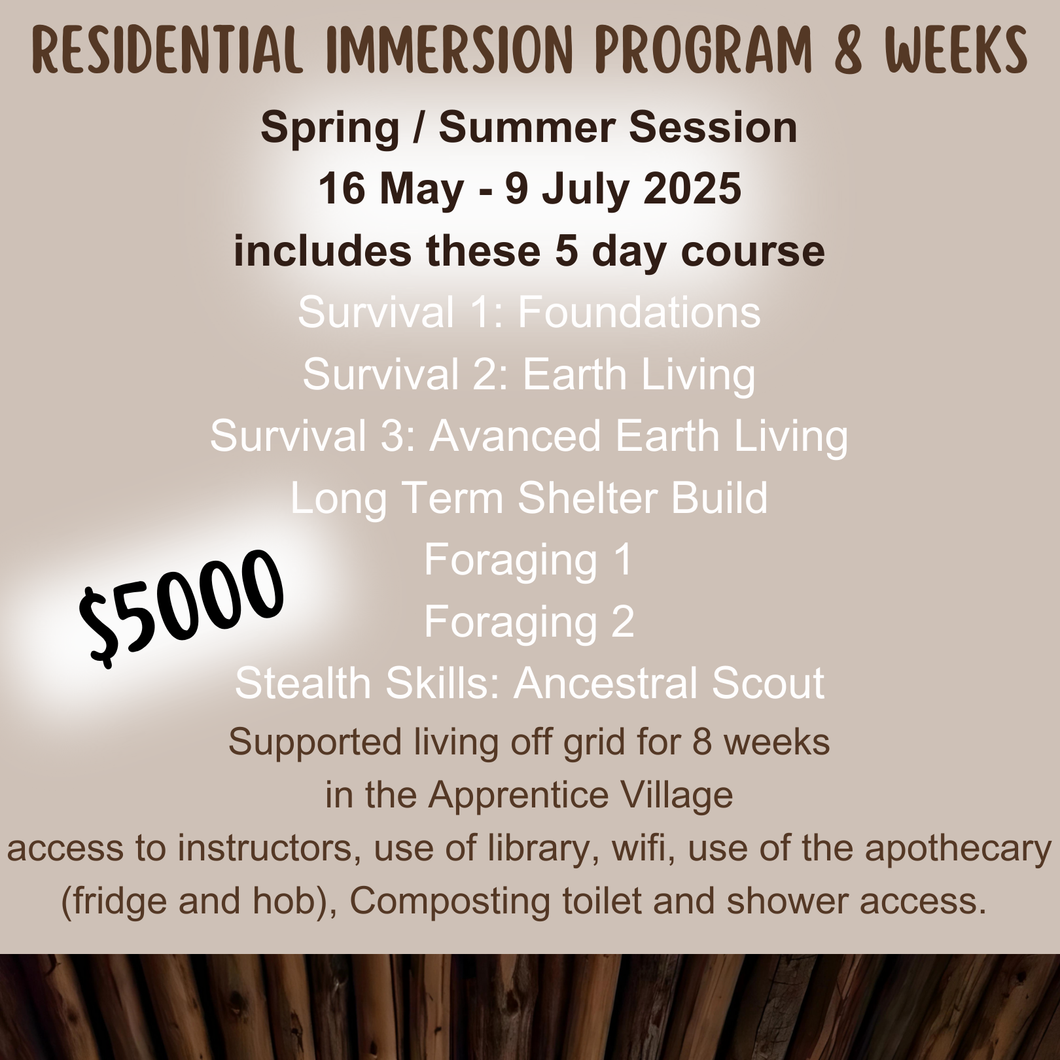 Residential Immersion Program: 8 Week Spring/ Summer