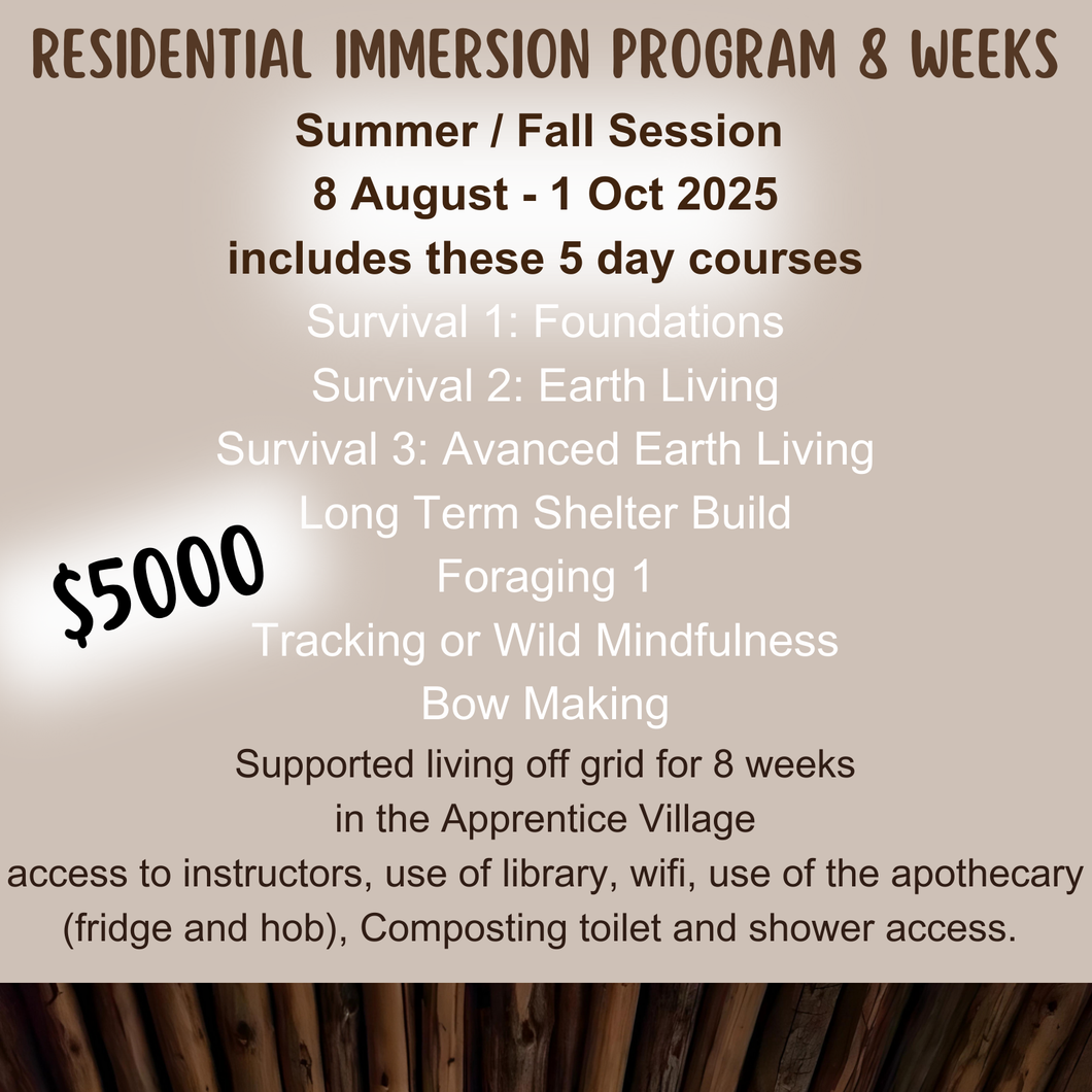 Residential Immersion Program: 8 Week Summer / Fall 2025